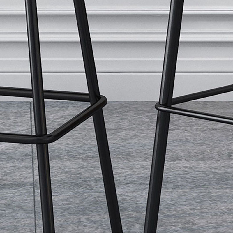 Industrial Style Iron Bar Table Square Top Indoor 4 Legs Bistro Table - 23"W x 41"H