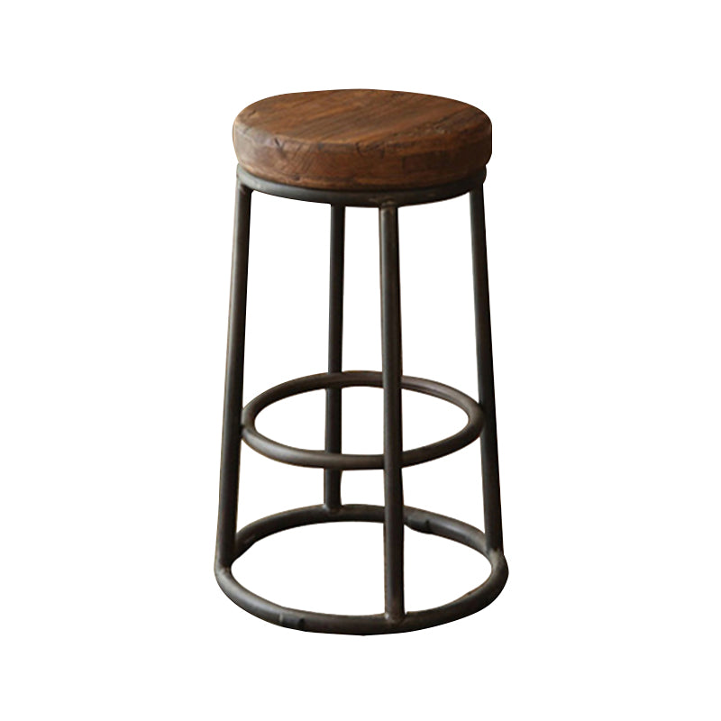 Taburete moderno de barra de madera