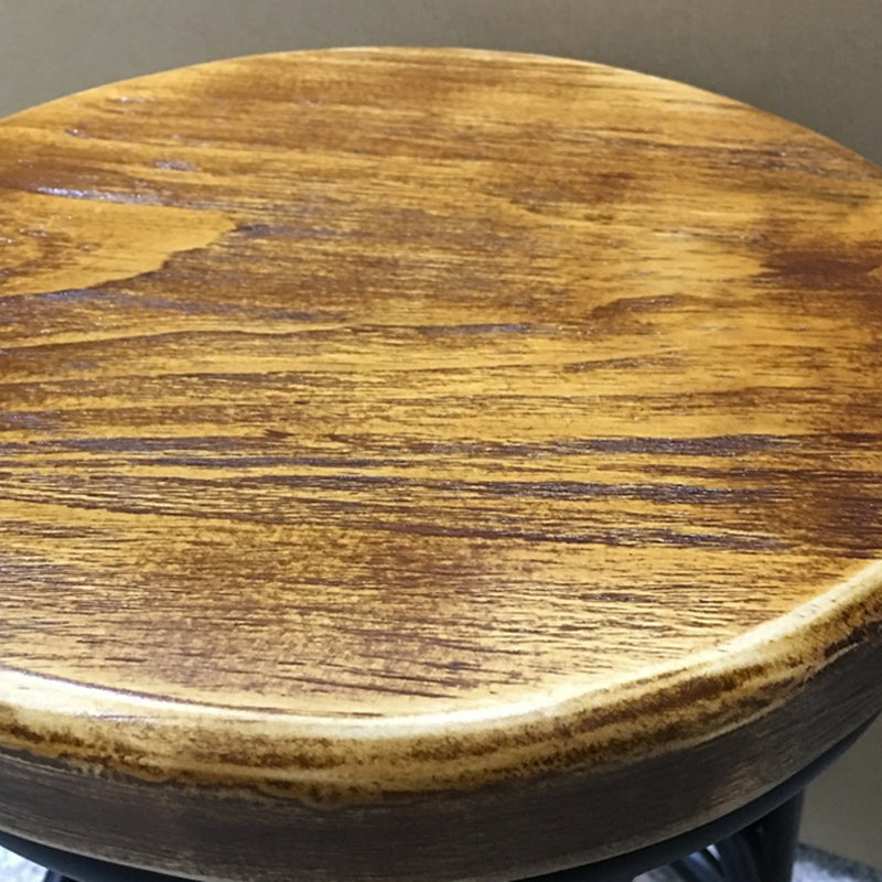 Taburete moderno de barra de madera