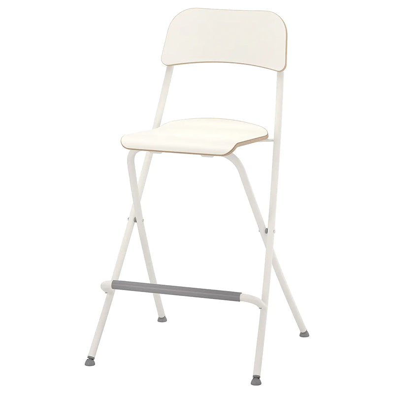 Wood Folding Bar & Counter Stool Modern Low Back Footrest Indoor Bar Stool