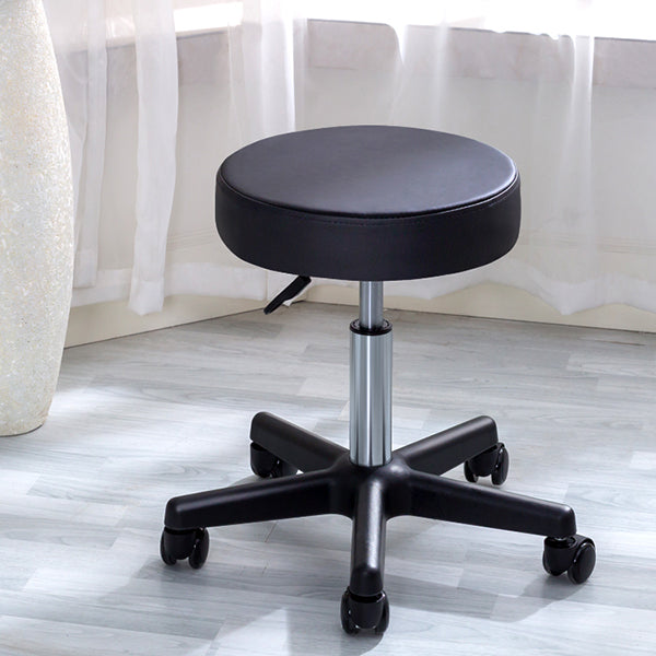 Taburete de bar de acero moderno negro, taburete de mostrador sin respaldo giratorio de altura ajustable