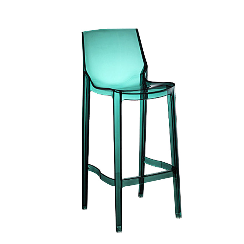 Taburete contemporáneo de la barra de la barra sin brazo Taburete de barra baja con reposapiés (juego de 4)