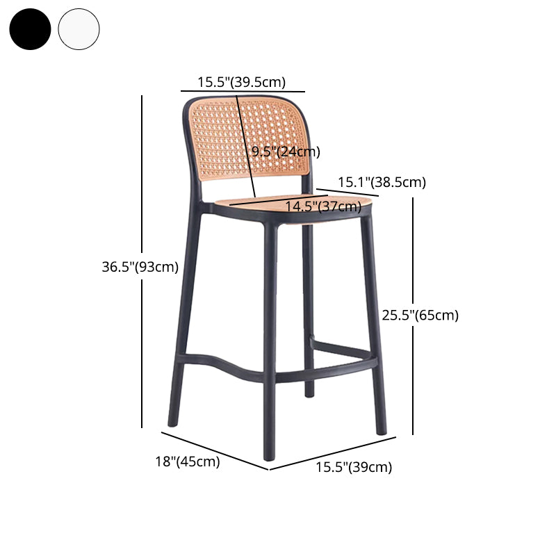 Zeitgenössischer Barhocker Armless Plastik