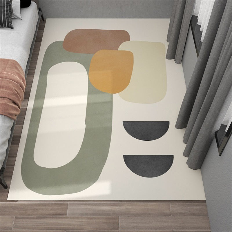 Simplicity Area Rug Abstract Rug Stain Resistant Anti-Slip Carpet for Room