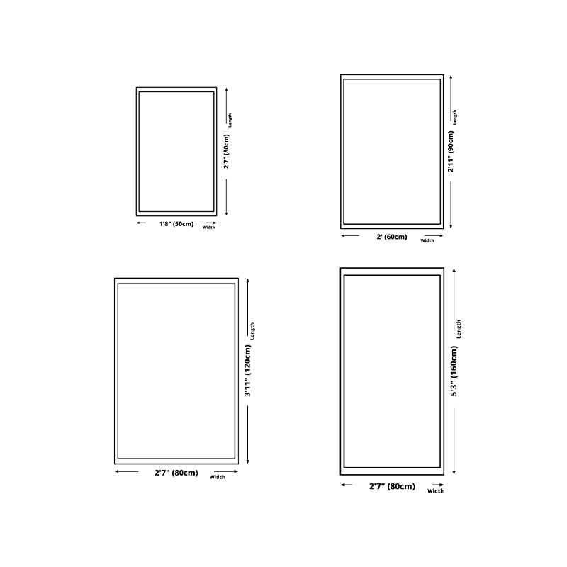 Light Color Block Rug Minimalist Area Carpet Anti-Slip Backing Indoor Rug for Bedroom