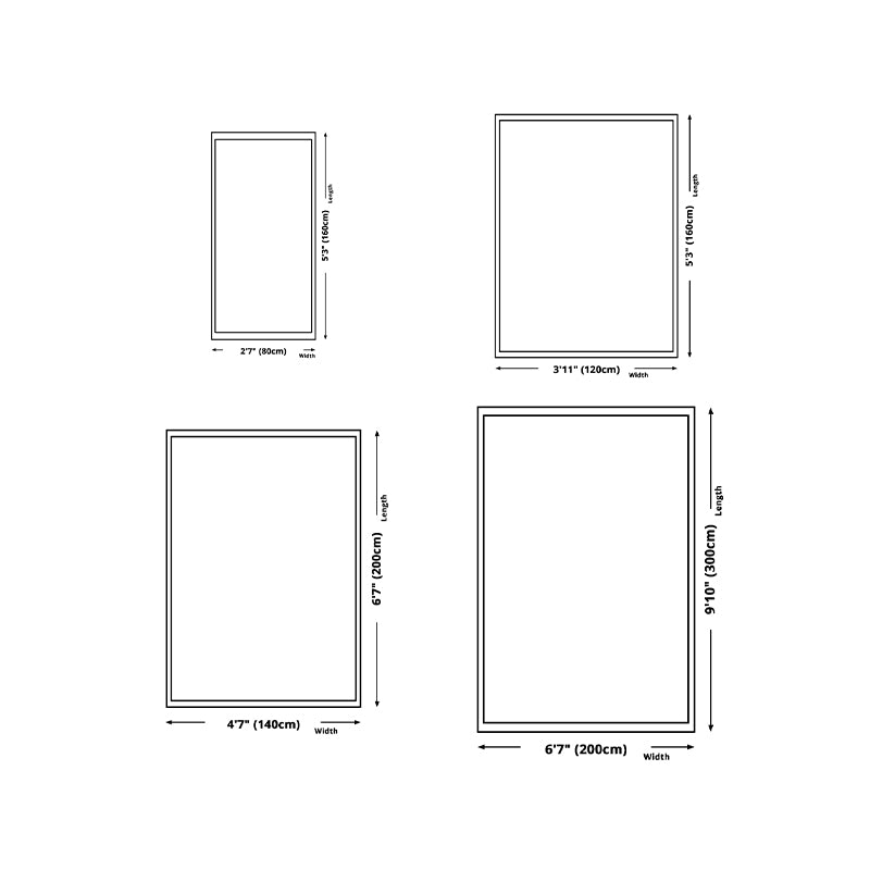 Modern Geometric Lattice Pattern Rug Polyester Rug Washable Rug for Home Decor