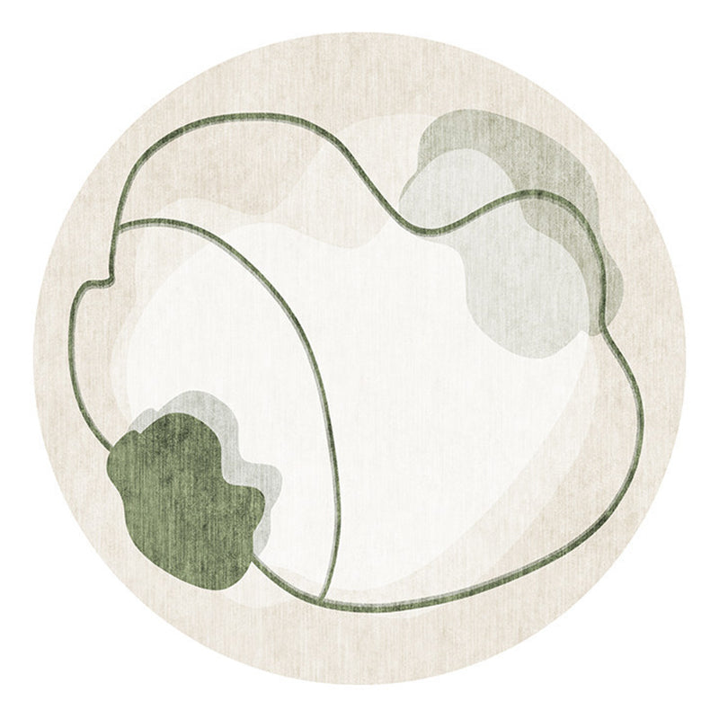 Lichtgroen Noordisch Tapijten Polyester Kleurblok Teken Kleurbestendig vloerkleed voor Home Decor