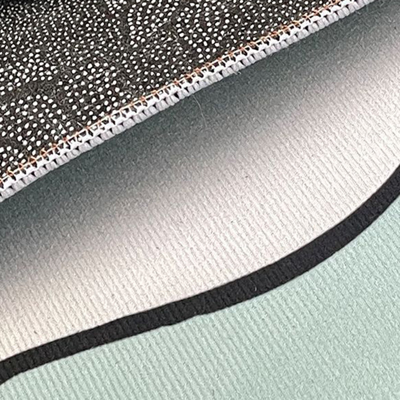 Lichtgroen Noordisch Tapijten Polyester Kleurblok Teken Kleurbestendig vloerkleed voor Home Decor