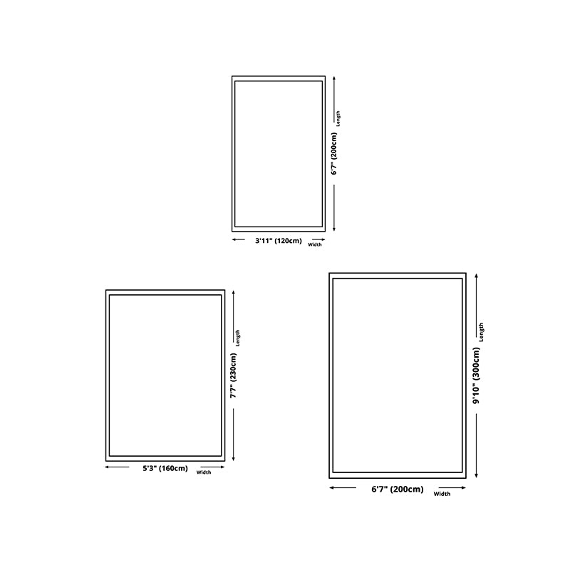 Tapis moderne wabi-sabi simple tapis de tapis simple polyester le tapis de support non glissant pour la décoration intérieure