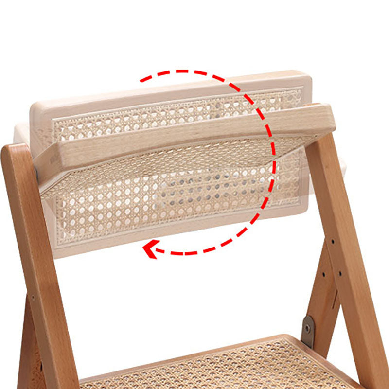 Silla de madera de haya de estilo tradicional, silla de cocina individual con respaldo abierto