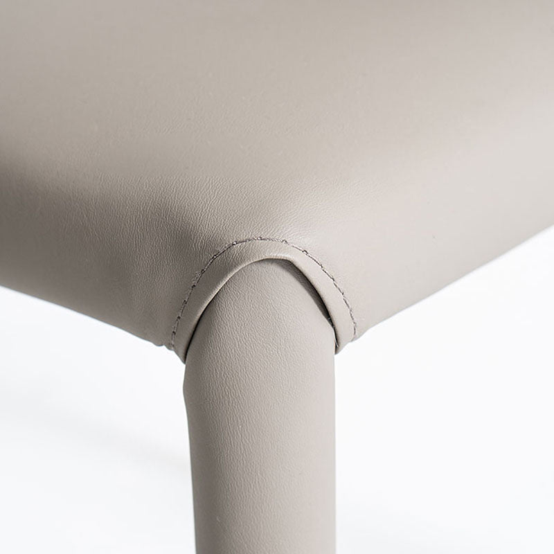 Silla lateral de comedor industrial de metal Silla lateral con respaldo de orejas para comedor (juego de 2)