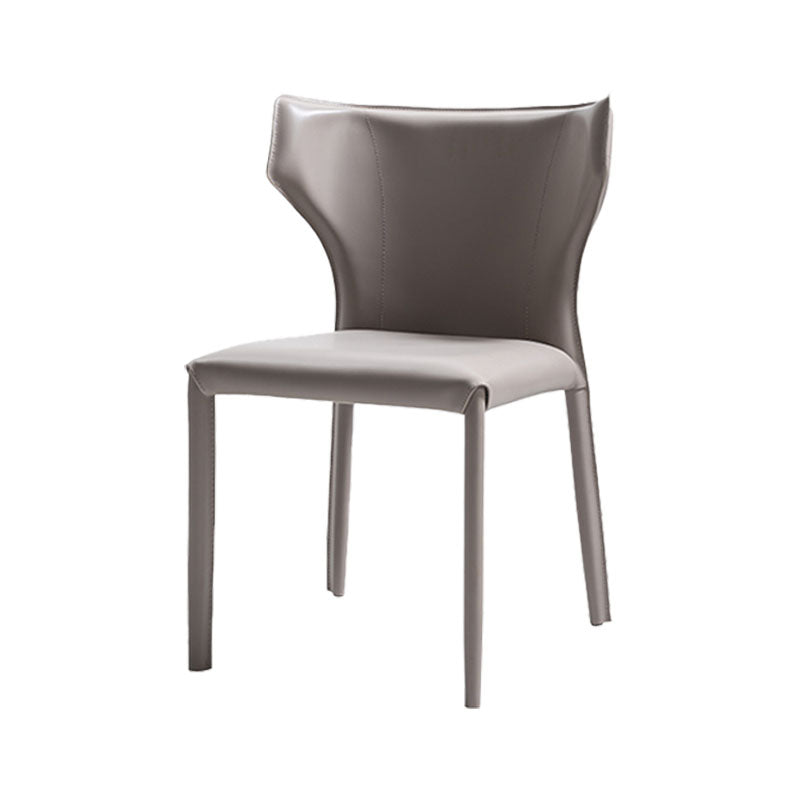 Industrial Metal Dining Side Chairs Dining Room Wingback Side Chair (Set of 2)