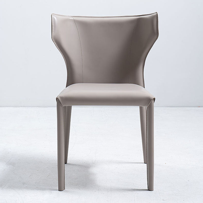 Industrial Metal Dining Side Chairs Dining Room Wingback Side Chair (Set of 2)