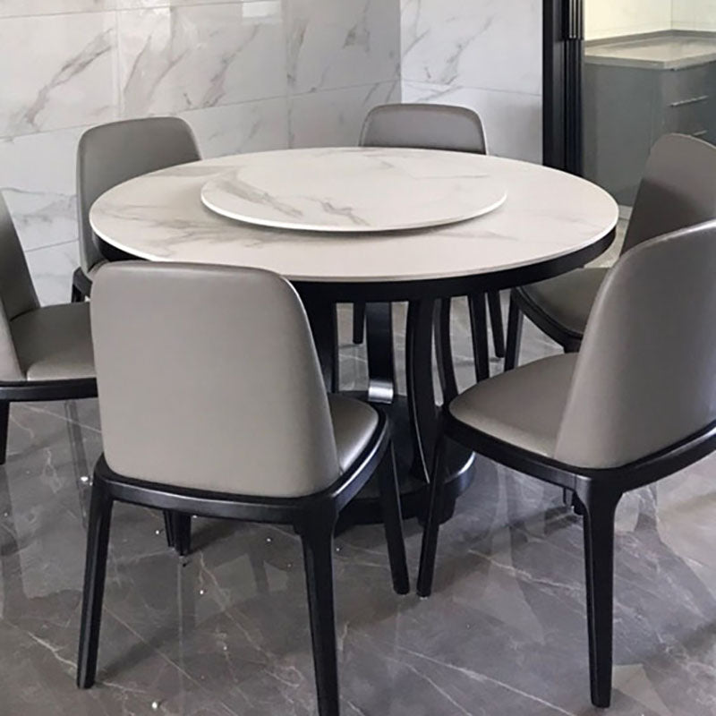 Silla auxiliar de cuero industrial para el hogar Silla de comedor sin brazos Parsons (juego de 2)