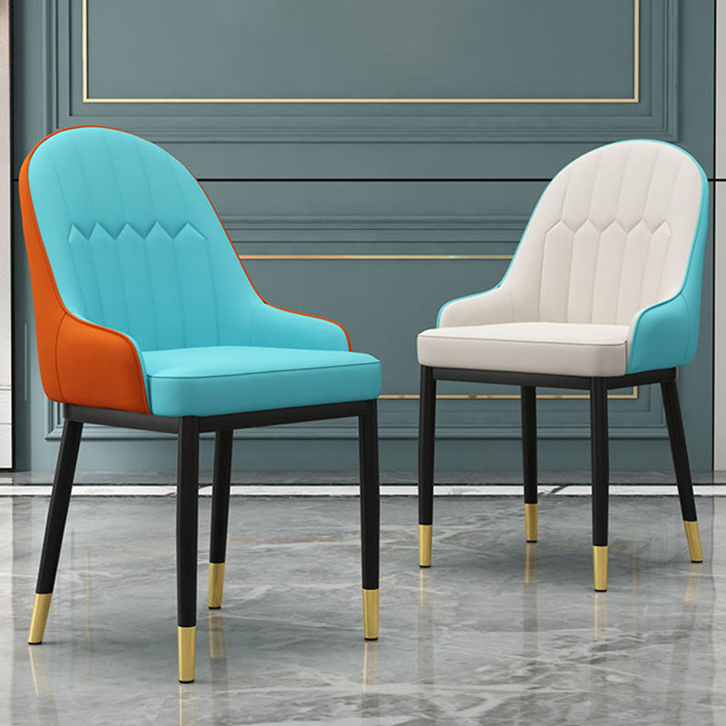 Scandinavische stijl gestoffeerde mantelstoelen stevige achterste achterstoelen voor de keuken voor keuken