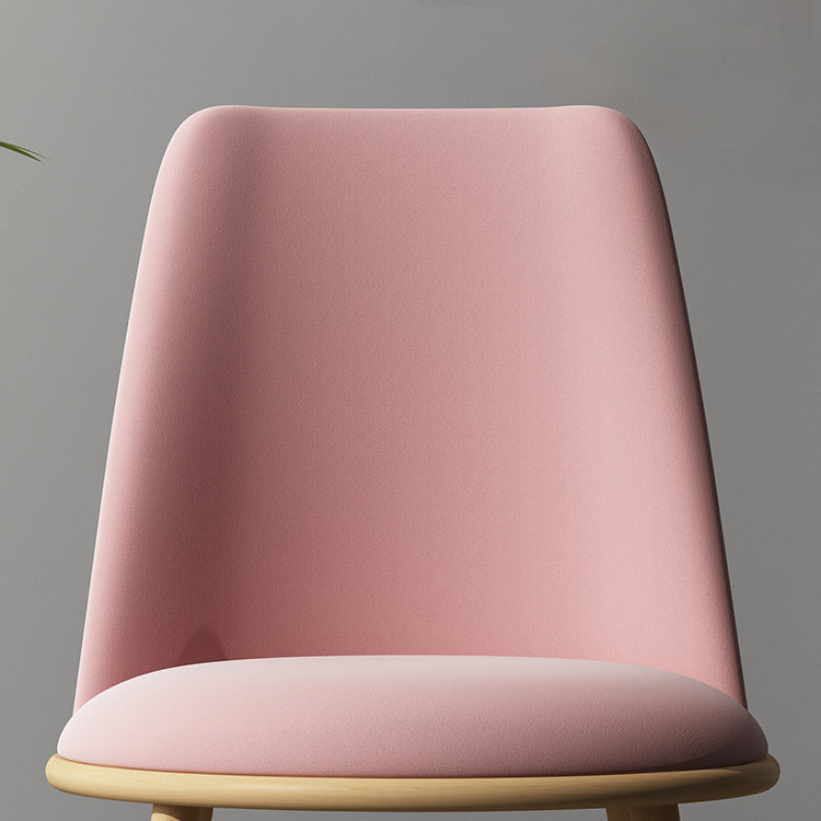 Sillas laterales de estilo nórdico, sillas sin brazos con patas de metal para cocina