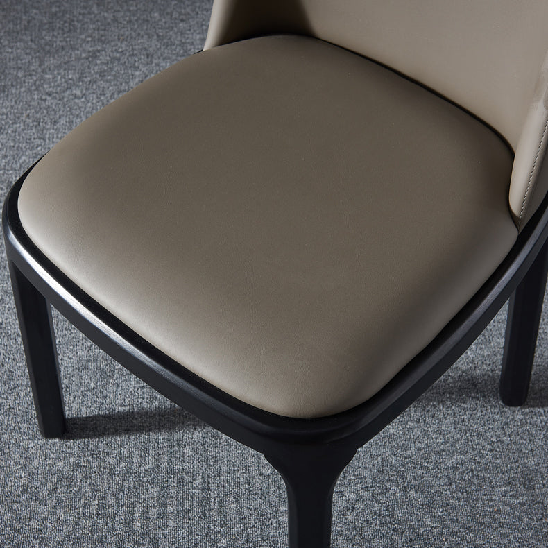 Eigentijdse stijl zijstoelen armloze Parsons stoelen met houten benen