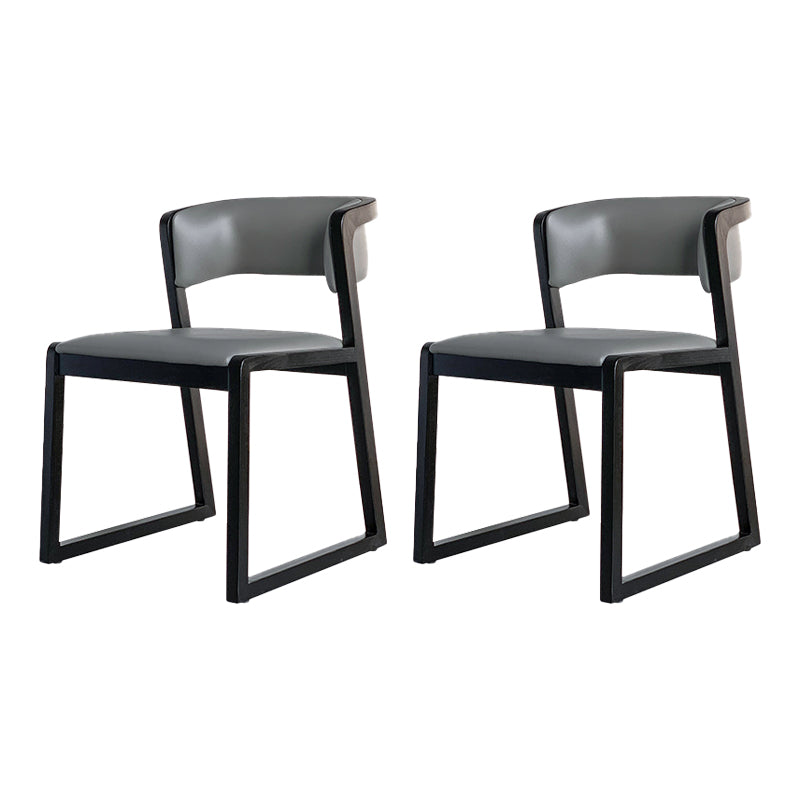 Silla lateral de comedor de madera tradicional, silla lateral de comedor con respaldo abierto para uso doméstico