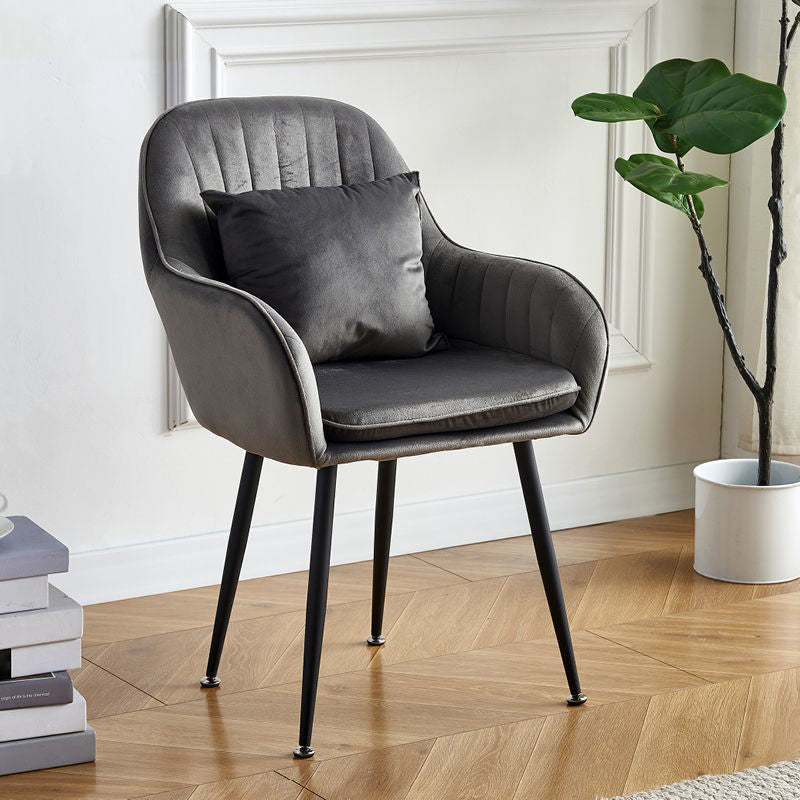 SCANDINAVIE POUDRE POUDRE SOIND CHAISE SOUPE VELVET VELVET MATTE FINE DINS DINDING