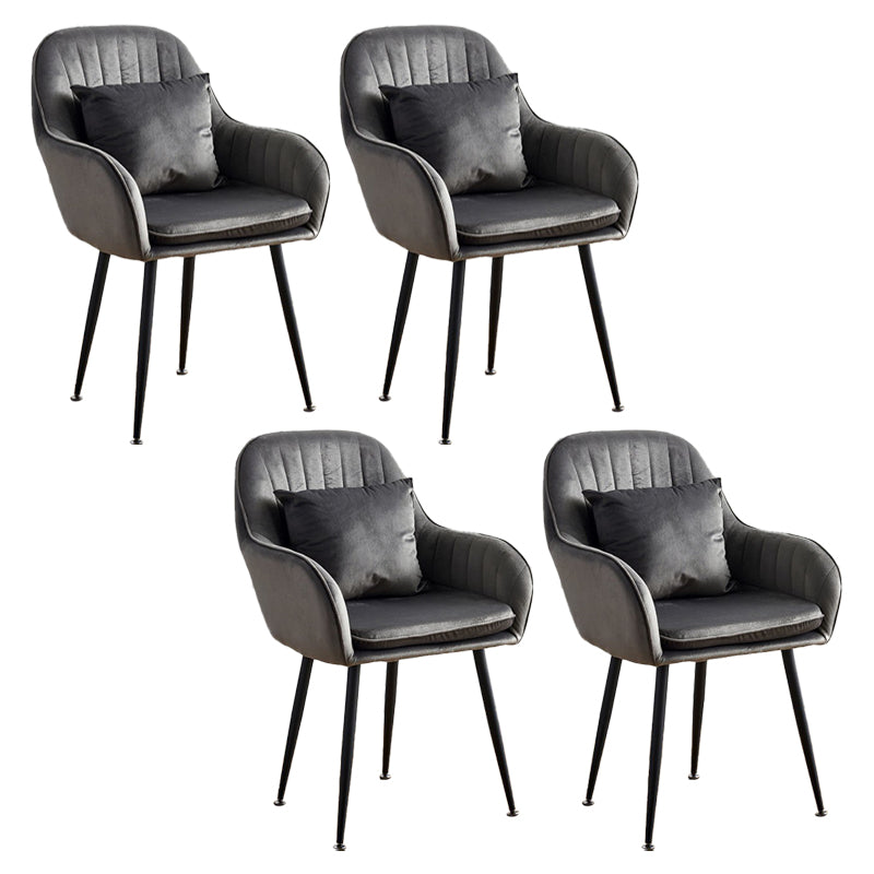 SCANDINAVIE POUDRE POUDRE SOIND CHAISE SOUPE VELVET VELVET MATTE FINE DINS DINDING