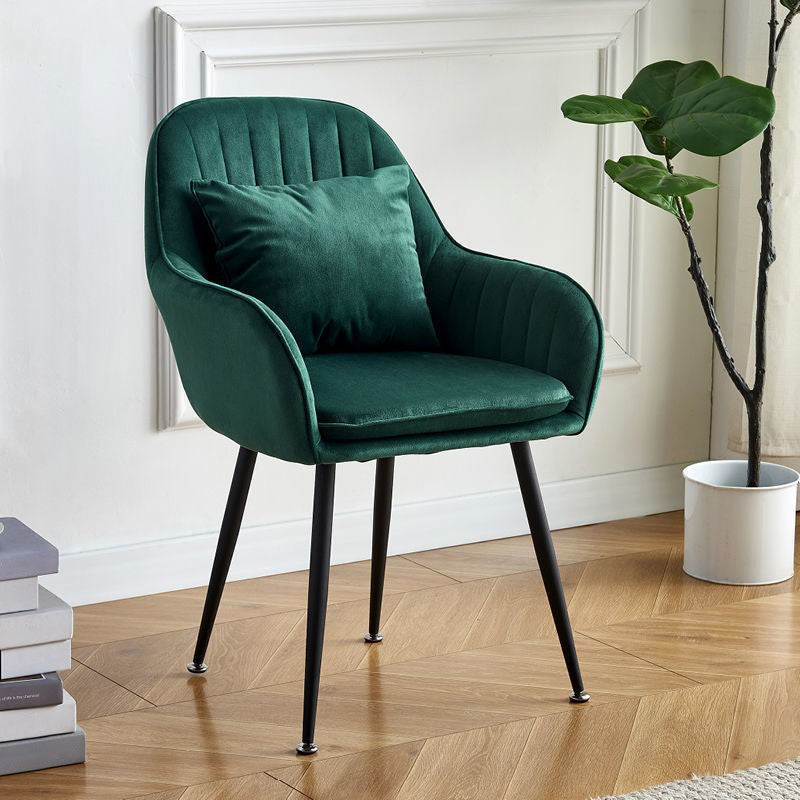 SCANDINAVIE POUDRE POUDRE SOIND CHAISE SOUPE VELVET VELVET MATTE FINE DINS DINDING