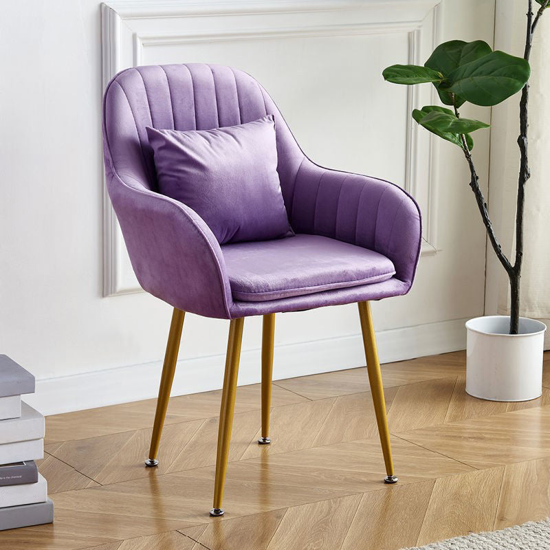 SCANDINAVIE POUDRE POUDRE SOIND CHAISE SOUPE VELVET VELVET MATTE FINE DINS DINDING