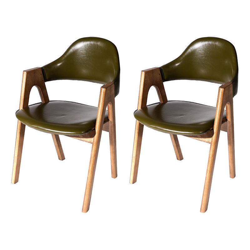 Salle d'étude scandinave, fauteuil à dossier ouvert, chaise de salle à manger rembourrée au fini mat