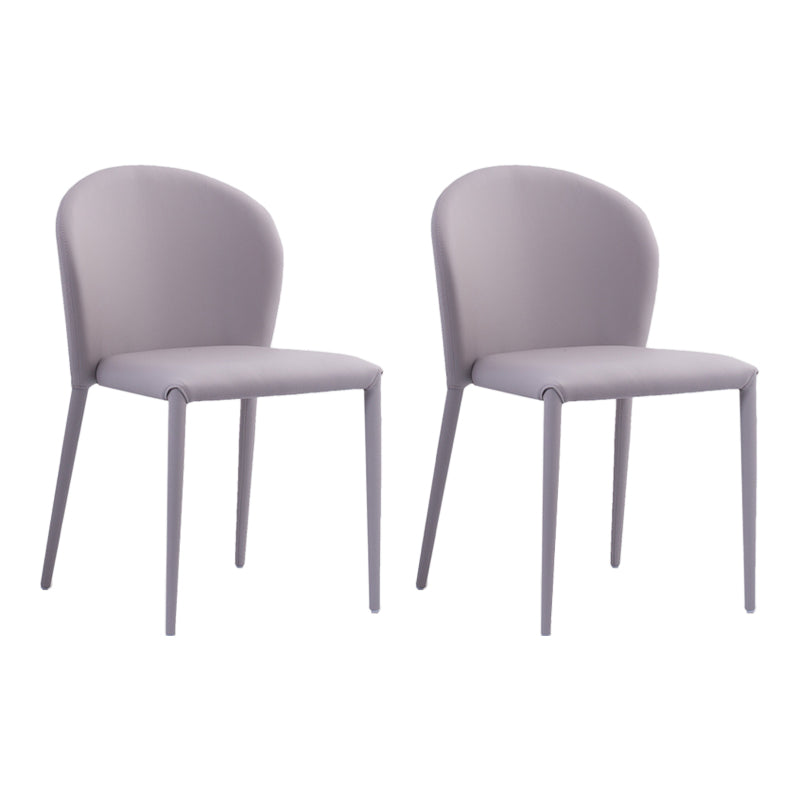 Contemporary Leather Conference Room Side Chair Wingback Dining Chair