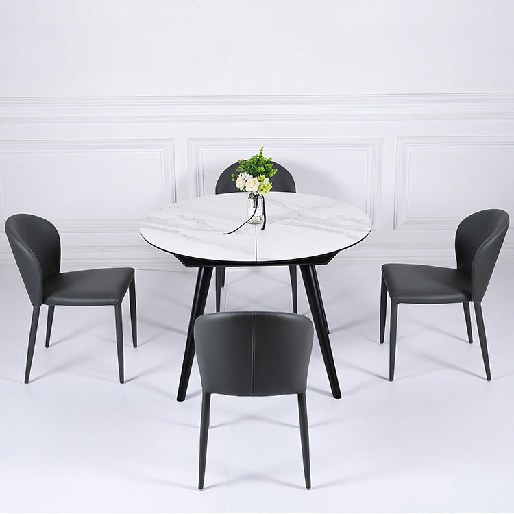 Contemporary Leather Conference Room Side Chair Wingback Dining Chair