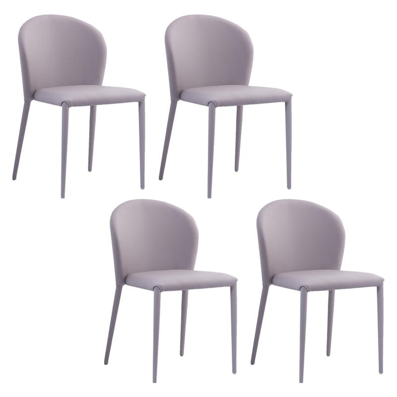 Contemporary Leather Conference Room Side Chair Wingback Dining Chair