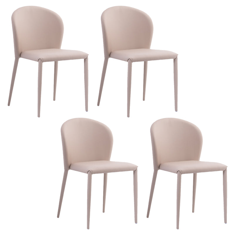 Contemporary Leather Conference Room Side Chair Wingback Dining Chair
