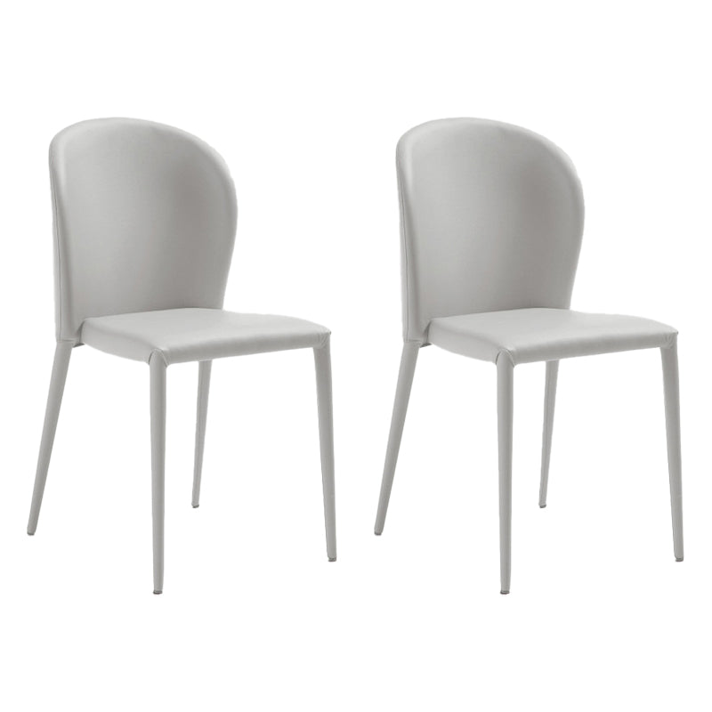 Contemporary Leather Conference Room Side Chair Wingback Dining Chair