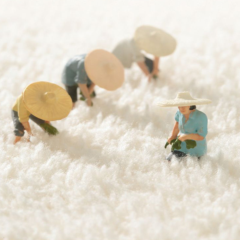 Brown Modern Rug Polyester Contrast Color Rug Non-Slip Backing Rug for Home Decor