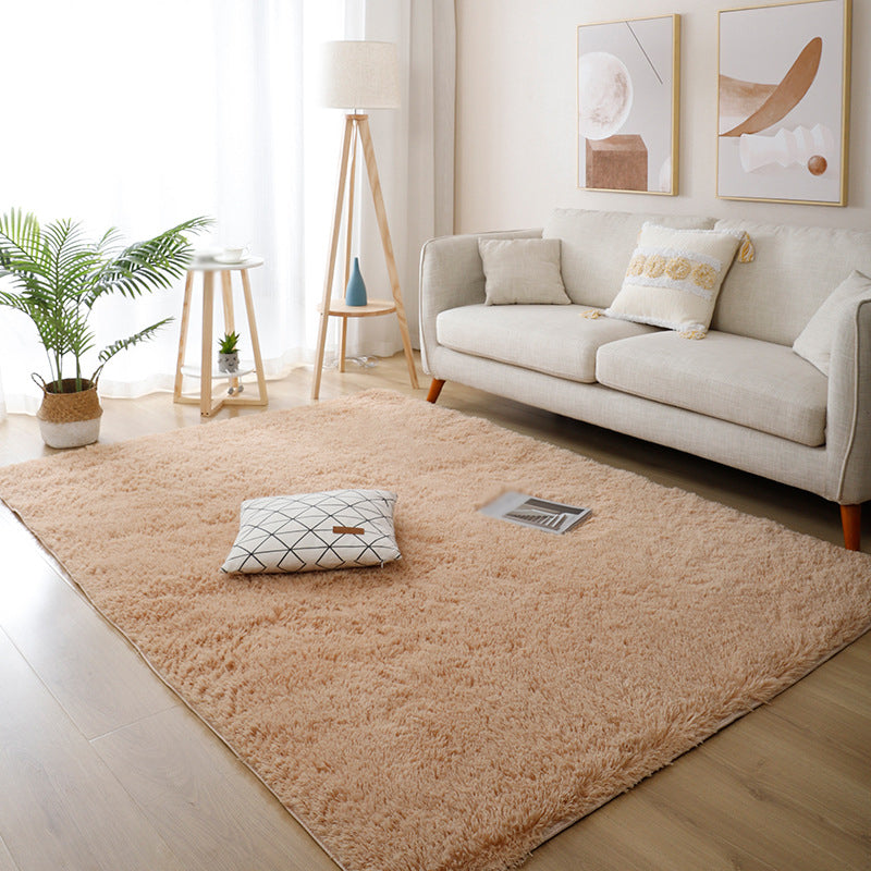 Simple Gradual Change Rug Polyester Modern Rug Stain Resistant Rug for Drawing Room