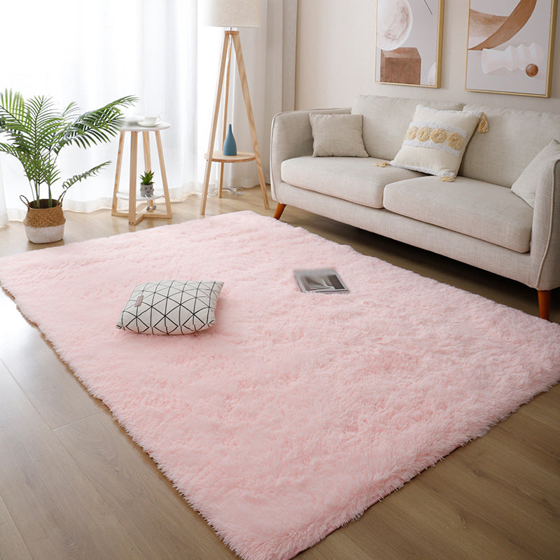 Simple Gradual Change Rug Polyester Modern Rug Stain Resistant Rug for Drawing Room