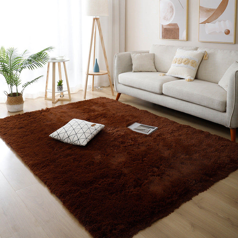 Simple Gradual Change Rug Polyester Modern Rug Stain Resistant Rug for Drawing Room