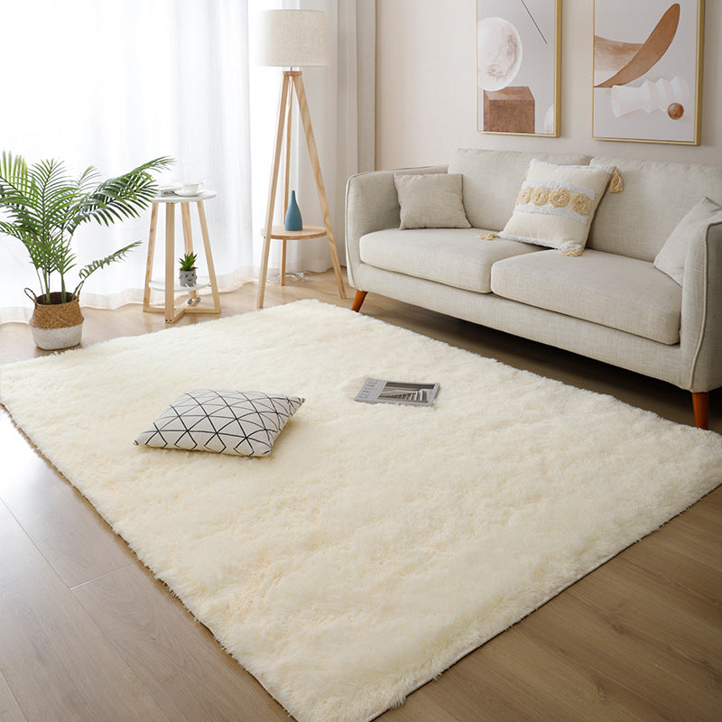 Simple Gradual Change Rug Polyester Modern Rug Stain Resistant Rug for Drawing Room