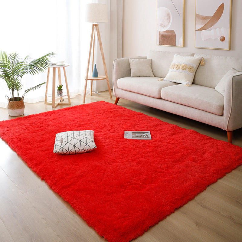 Simple Gradual Change Rug Polyester Modern Rug Stain Resistant Rug for Drawing Room