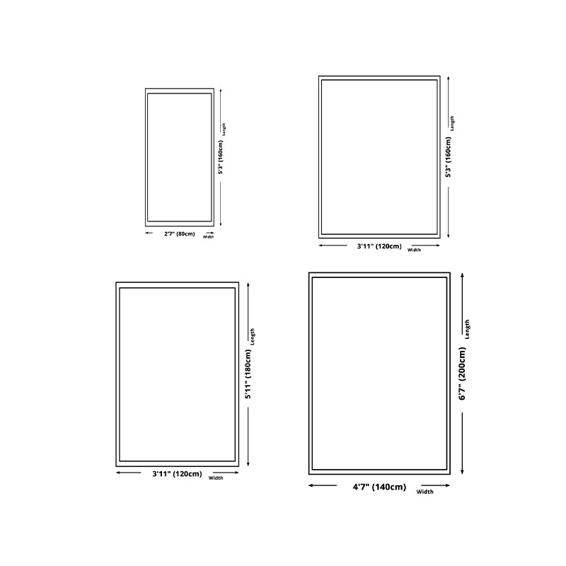 White Nordic Carpet Polyester Graphic Carpet Stain Resistant Carpet for Living Room