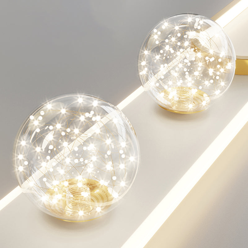 Nordic Style Oblong Close to Ceiling Lamp Metal LED Bedroom Ceiling Fixture