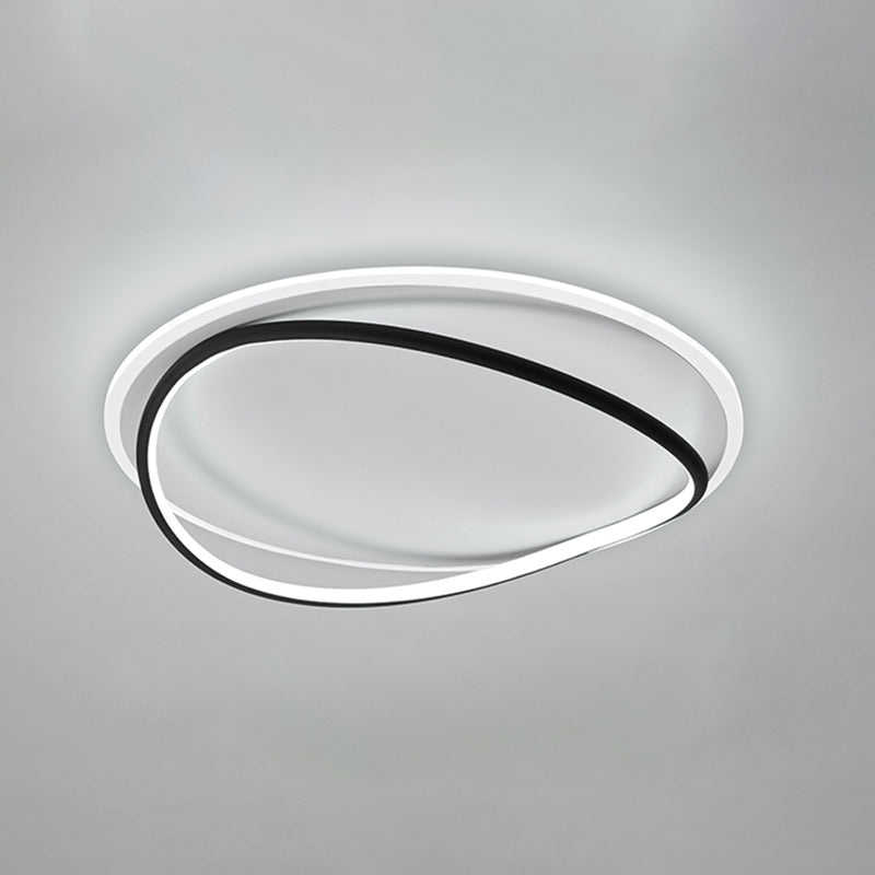 Luminaires de plafond LED à abat-jour en Silicone à géométrie de lumière encastrée moderne pour chambre à coucher
