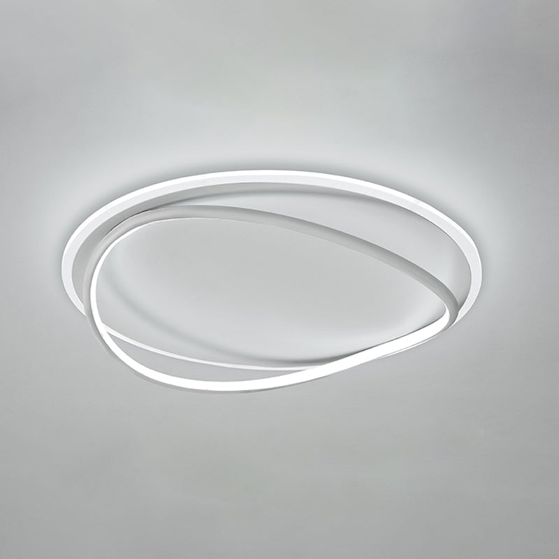 Luminaires de plafond LED à abat-jour en Silicone à géométrie de lumière encastrée moderne pour chambre à coucher