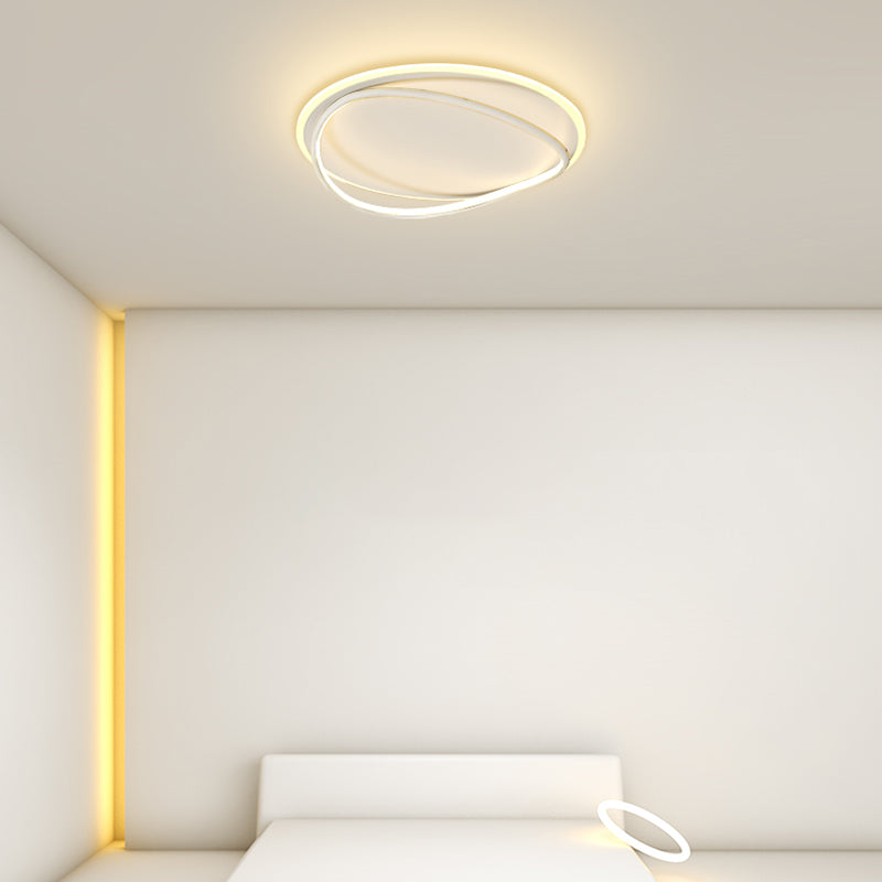 Luminaires de plafond LED à abat-jour en Silicone à géométrie de lumière encastrée moderne pour chambre à coucher