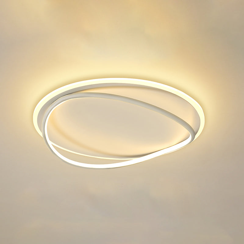 Luminaires de plafond LED à abat-jour en Silicone à géométrie de lumière encastrée moderne pour chambre à coucher