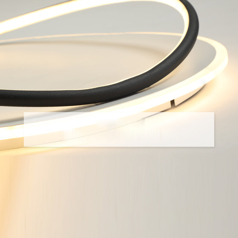 Luminaires de plafond LED à abat-jour en Silicone à géométrie de lumière encastrée moderne pour chambre à coucher