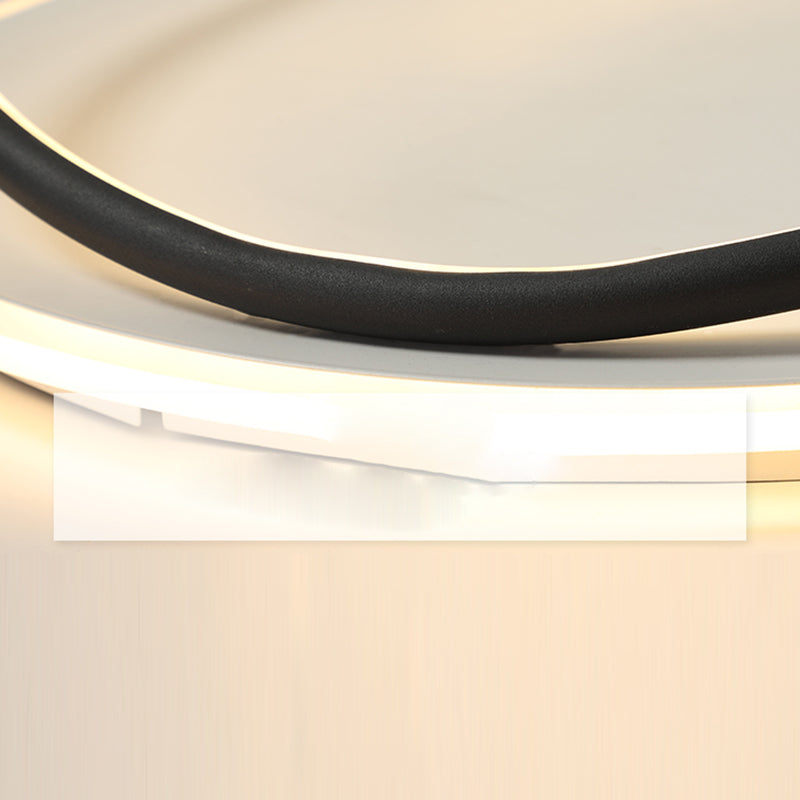 Luminaires de plafond LED à abat-jour en Silicone à géométrie de lumière encastrée moderne pour chambre à coucher