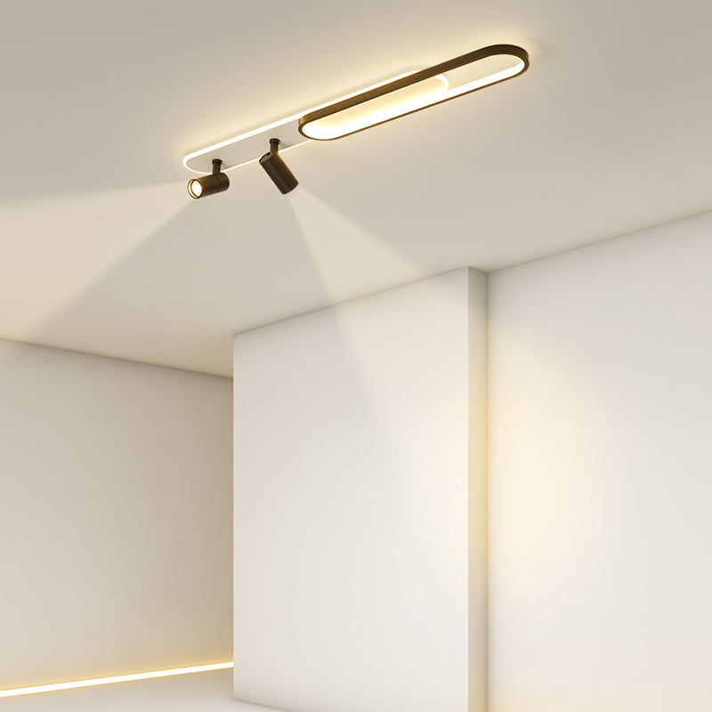 Plafonnier LED moderne met en lumière les luminaires encastrés en métal