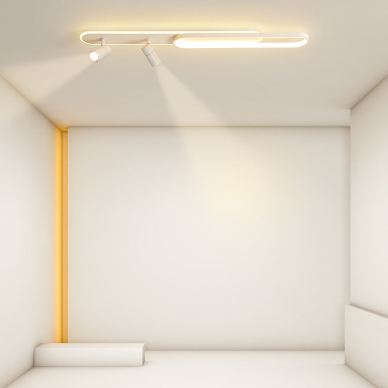 Plafonnier LED moderne met en lumière les luminaires encastrés en métal