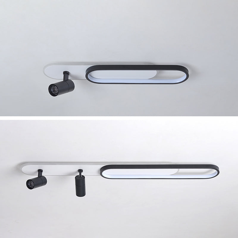 Plafonnier LED moderne met en lumière les luminaires encastrés en métal