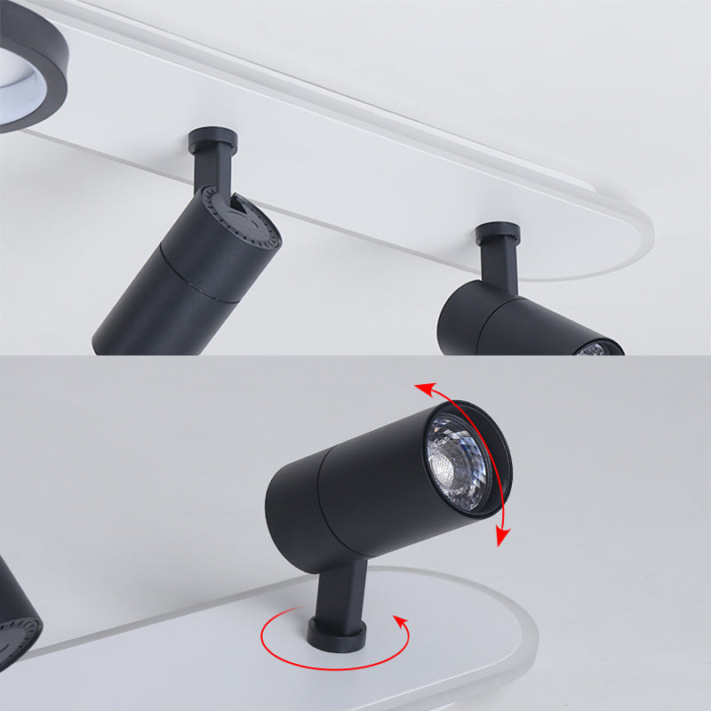 Plafonnier LED moderne met en lumière les luminaires encastrés en métal